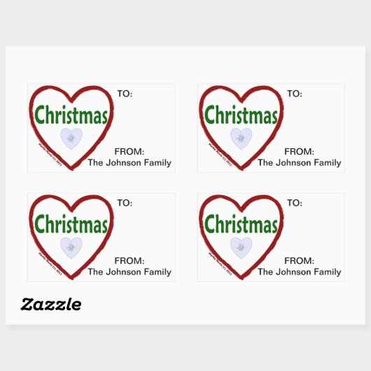Liefde Kerst sticker (Vel)