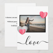 liefde kerstkaart (Voorkant / Achterkant)