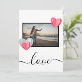 liefde kerstkaart (Staand voorkant)