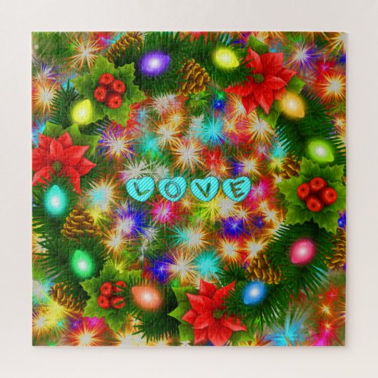 Liefde Kerstmis & Nieuwjaar puzzel (Verticaal)