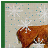 Liefde Kerstmis Santa Collage Stof (Close Up)