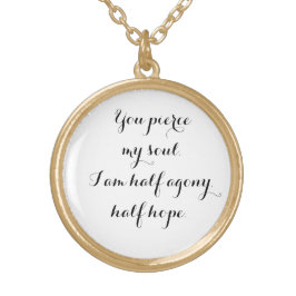 Liefde ketting geïnspireerd door Jane Austen's Per
