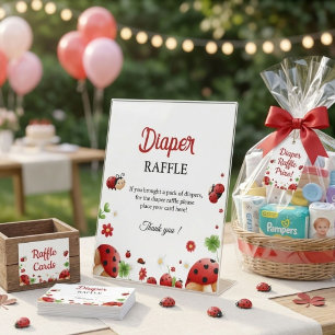 liefde kever insect Luierspel baby shower bord Reclamebord Met Voetstuk
