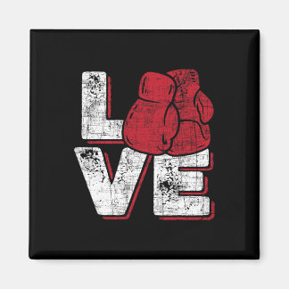 Liefde - Kickboxer Kickboksen Fitness Workout Mart Magneet