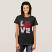 Liefde - Kickboxer Kickboksen Fitness Workout Mart T-shirt (Voorkant volledig)