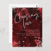 Liefde kiezen met KJV Bijbelvers Briefkaart (Voorkant / Achterkant)