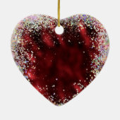 Liefde kiezen met KJV Bijbelvers Keramisch Ornament (Achterkant)