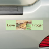 Liefde kikkers! bumpersticker (Op auto)