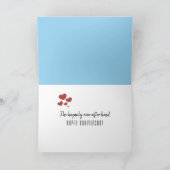 Liefde kikkers met hart Jubileum Kaart (Binnen)