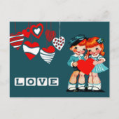 Liefde.  Kinder Briefkaarten voor Valentijnsdag (Voorkant)