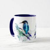 Liefde Kingfisher Vogels, zo veel Gezegde voor cit Mok (Voorkant links)