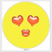 Liefde Kiss Harten Emoji Sticker (Vel)