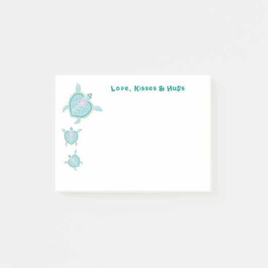 Liefde, Kisses en Hugs Post-it® Notes (Voorkant)