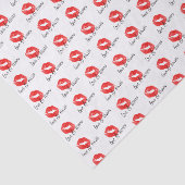 Liefde & Kisses Red LIps-weefselpapier Tissuepapier (Detail)