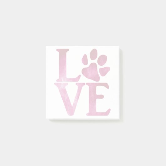 Liefde Klassiek Helder Roze Post-it® Notes (Voorkant)
