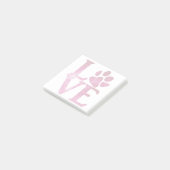 Liefde Klassiek Helder Roze Post-it® Notes (Schuin)