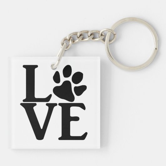 Liefde Klassiek Sleutelhanger (Achterkant)