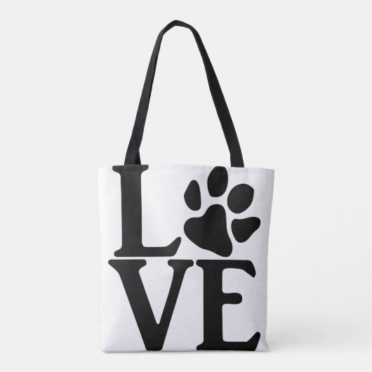Liefde Klassiek Tote Bag (Achterkant)