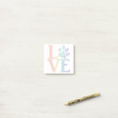 Liefde Klassieke Regenboog Post-it® Notes (Op bureau)