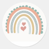 Liefde Klassieke Ronde Stickers (Voorkant)