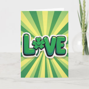 Liefde Klaver Grafische Kaart