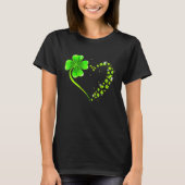 Liefde klaver shamrock hart boft met irish St pa T-shirt (Voorkant)