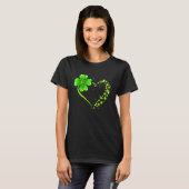 Liefde klaver shamrock hart boft met irish St pa T-shirt (Voorkant volledig)