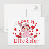 Liefde kleine zuster briefkaart (Voorkant / Achterkant)