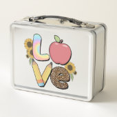 Liefde - Kleurrijk Teacher Design met Apple & Penc (Achterkant)