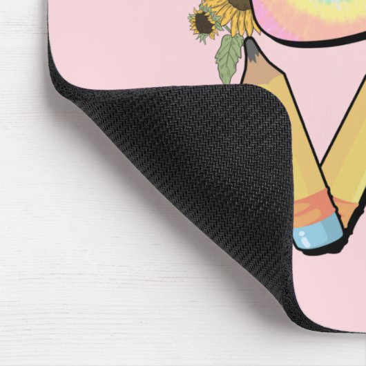 Liefde - Kleurrijk Teacher Design met Apple & Penc Muismat (Hoek)