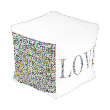 Liefde – Kleurrijke Edelsteen Lettering & Patroon