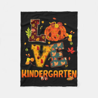 Liefde kleuterschool leerkracht cadeau Herfst en h Fleece Deken