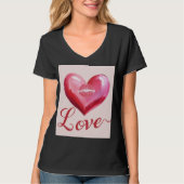 Liefde klopt vanuit het hart - Liefde in elke puls T-shirt (Voorkant)