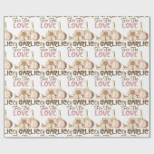 Liefde knoflook cadeaupapier (Vlak)