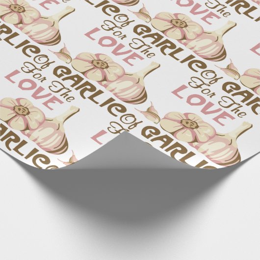 Liefde knoflook cadeaupapier (Hoek)