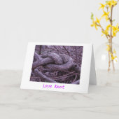 'Liefde Knot Kaart (Gele Bloem)