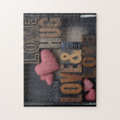 Liefde knuffel blij puzzel (Verticaal)