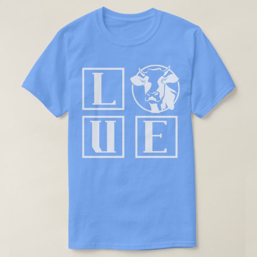 Liefde Koe T-shirt (Design voorkant)