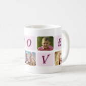 Liefde koelste mam ooit aangepaste fotocollage koffiemok (Voorkant rechts)