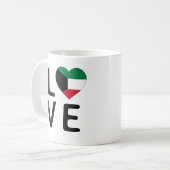Liefde - Koeweit Vlag Koffiemok (Voorkant links)