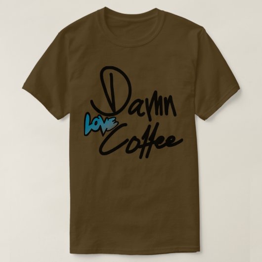 Liefde koffie 5 t-shirt (Design voorkant)