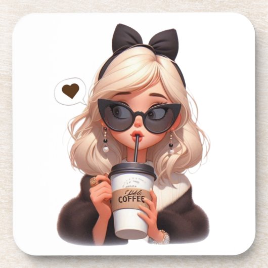 Liefde koffie bier onderzetter (Voorkant)