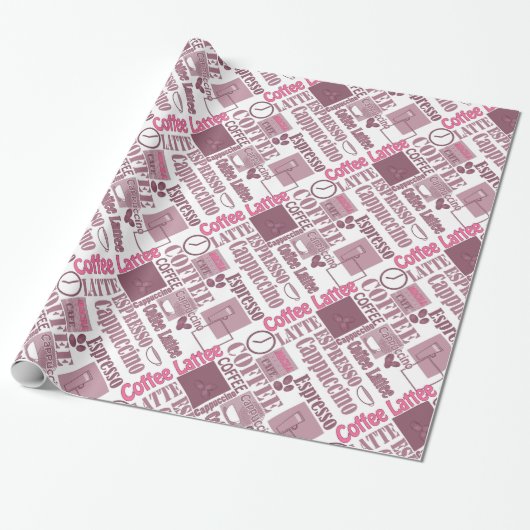 Liefde koffie cadeaupapier (Uitgerold)