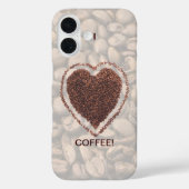 Liefde Koffie Hart Koffiebonen iPhone 16 Case-Mate iPhone Case (Achterkant)