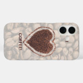 Liefde Koffie Hart Koffiebonen iPhone 16 Case-Mate iPhone Case (Achterkant (horizontaal))