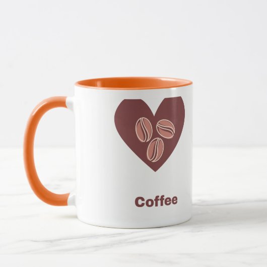 Liefde Koffie Hart Mok (Links)