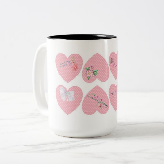 Liefde koffie mok (Voorkant links)