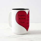 Liefde koffie mok (Voorkant links)