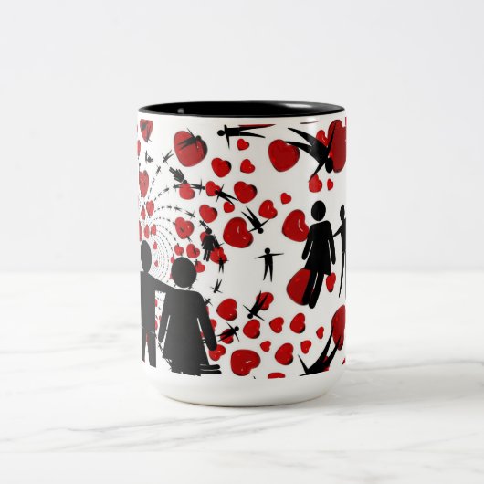 Liefde koffie mok (Center)