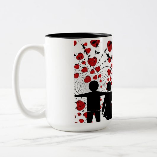 Liefde koffie mok (Links)